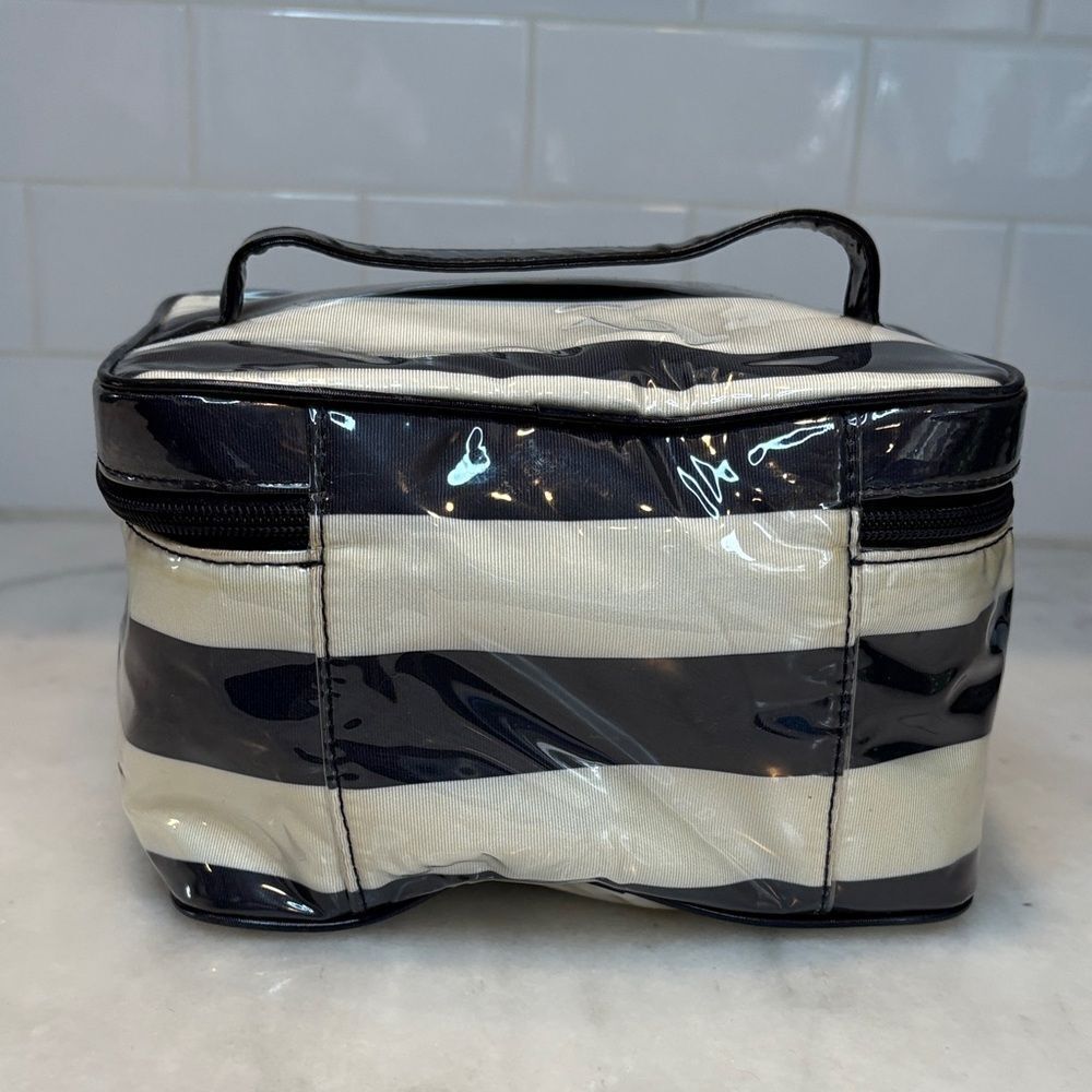 Kate Spade Cosmetics Bag Striped Travel Toiletry Cosmetic Case Pouch - Picture 4 of 16